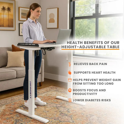 Cyberwolf Hydraulic Table - Premium Height Adjustable Desk (Regular) My Store