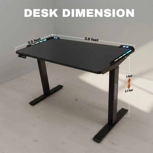 Cyberwolf height adjustable desk for office setup