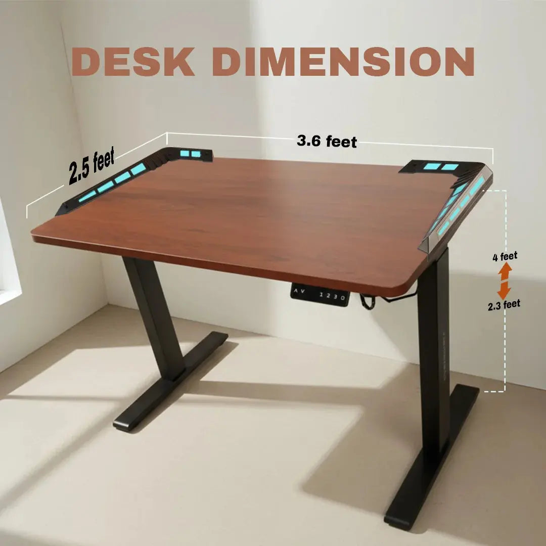 Cyberwolf Hydraulic Table - Premium Height Adjustable Desk (Regular) My Store