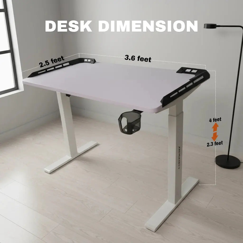 Cyberwolf Hydraulic Table - Premium Height Adjustable Desk (Regular) My Store