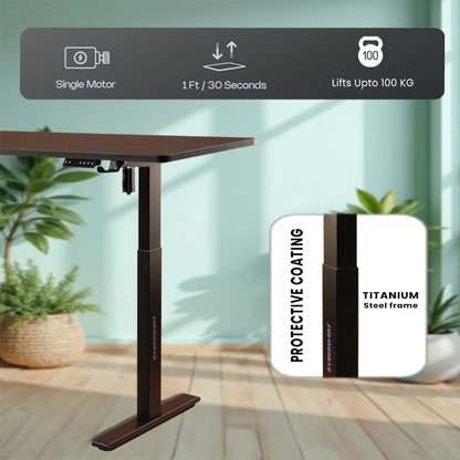 Cyberwolf hydraulic desk stable base structure