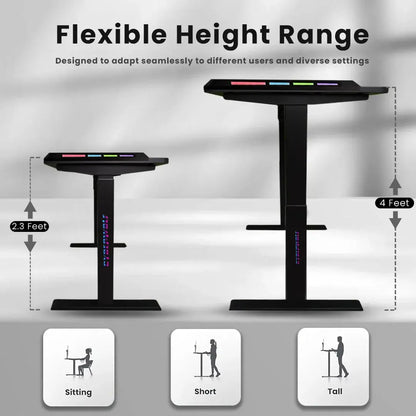 Ergonomic height adjustable desk for long work hours