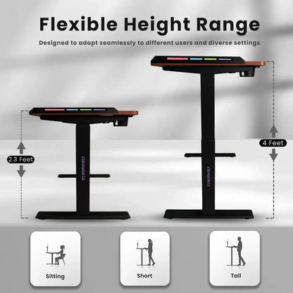 Cyberwolf Hydraulic Table - Premium Height Adjustable Desk (Regular) My Store