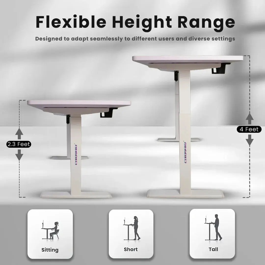 Cyberwolf Hydraulic Table - Premium Height Adjustable Desk (Regular) My Store