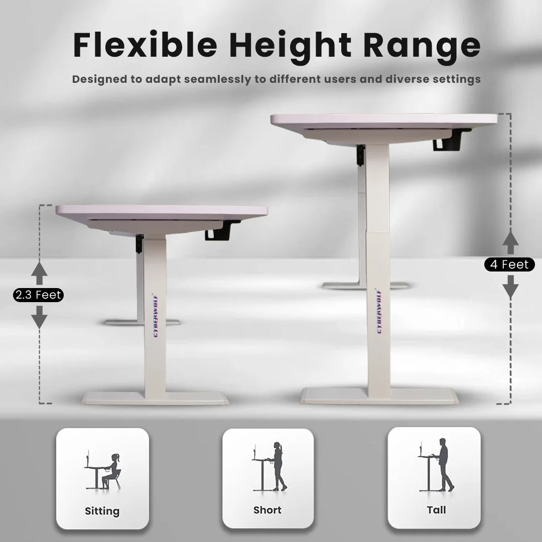 Cyberwolf adjustable desk minimal design