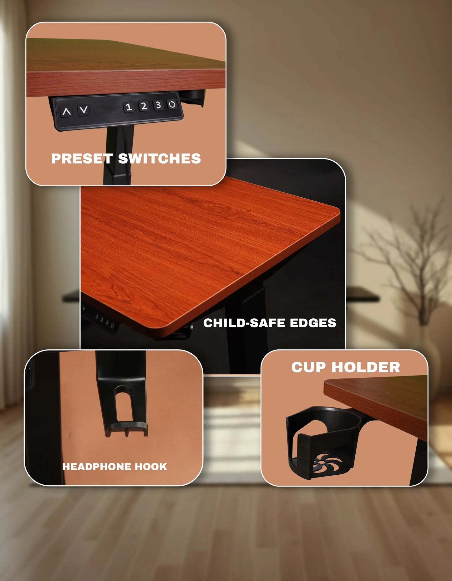 Cyberwolf Hydraulic Table - Premium Height Adjustable Desk (Regular) My Store