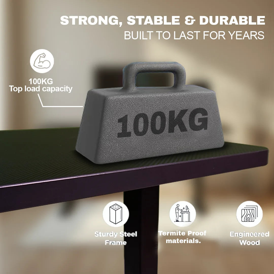 Cyberwolf premium standing desk indoor setup
