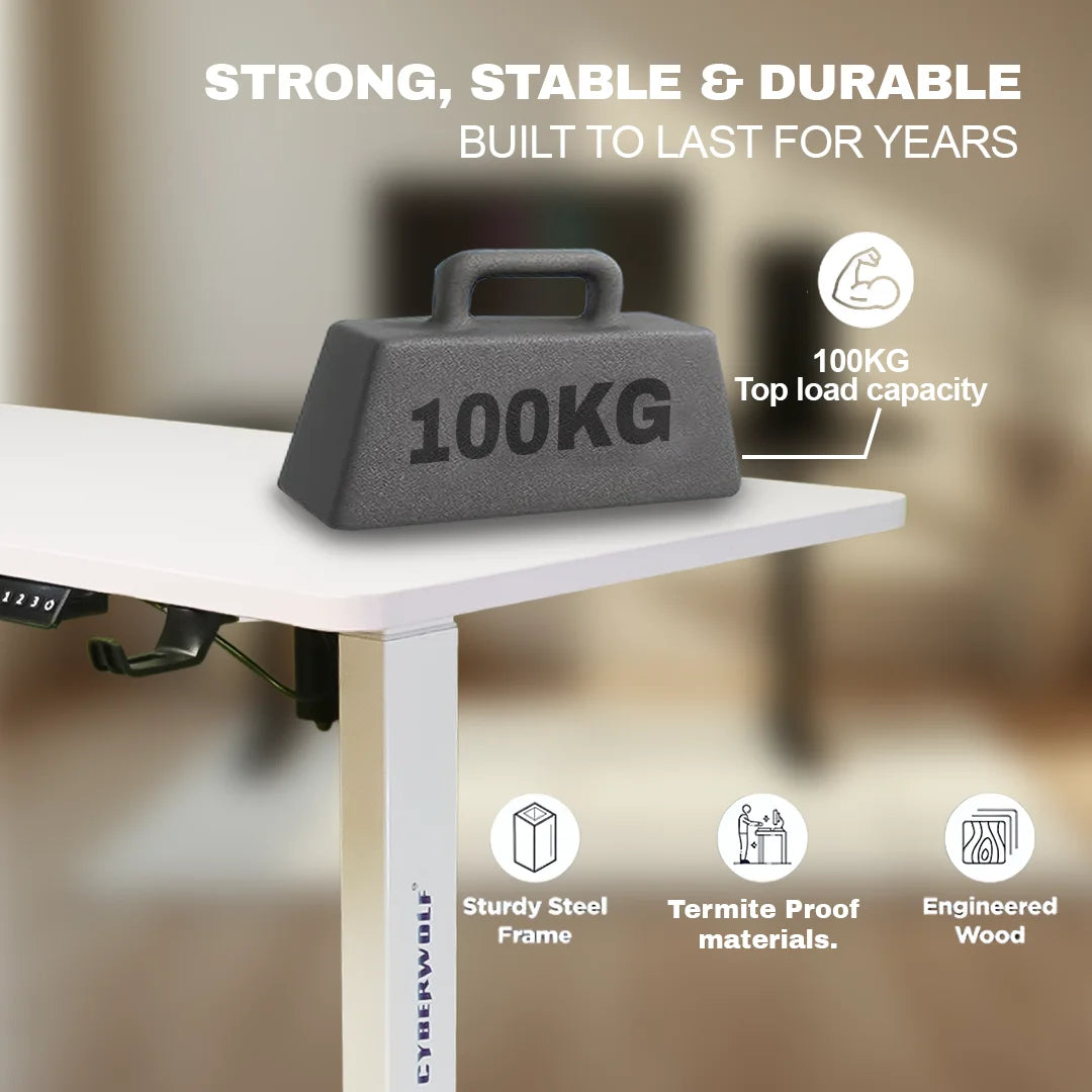 Ergonomic standing desk for long working hours